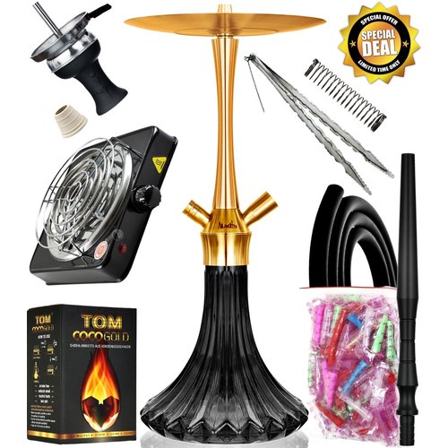 Aladin MVP A46 Black Gold - Shisha Komplett Set Aladin MVP A46 Black Gold - Shisha Komplett Set