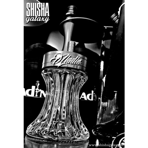 Aladin Aladin Shisha - 2 Go Aluminium Outdoor Shisha Silber inkl. Transporttasche