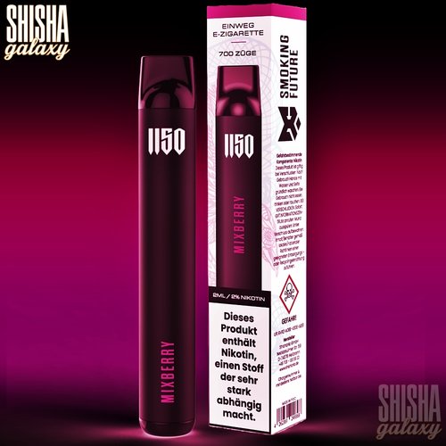 DC RAF 1150 DC RAF 1150 by Raf Camora - Mixberry - Einweg E-Shisha - 700 Züge / Nikotin 20 mg