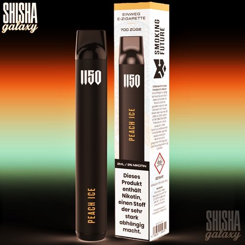 DC RAF 1150 DC RAF 1150 by Raf Camora - Peach Ice - Einweg E-Shisha - 700 Züge / Nikotin 20 mg