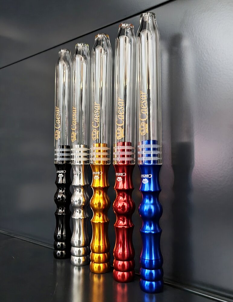 Caesar Caesar - Alu & Glas Premium Mundstück Rot Caesar Caesar - Alu & Glas Premium Mundstück Rot