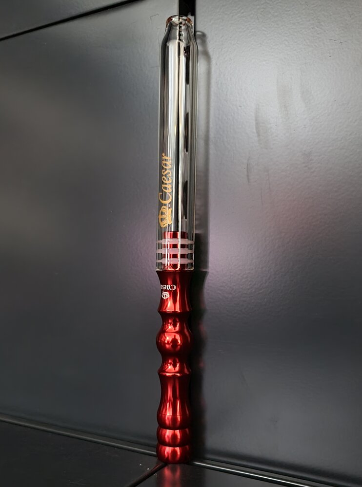 Caesar Caesar - Alu & Glas Premium Mundstück Rot Caesar Caesar - Alu & Glas Premium Mundstück Rot