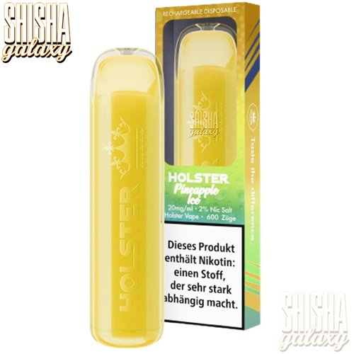 Holster Holster Vape - Pineapple Ice - Einweg E-Shisha - 600 Züge / Nikotin 20 mg