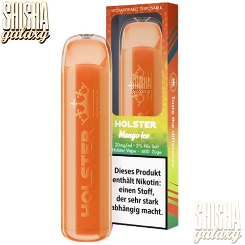Holster Holster Vape - Mango Ice - Einweg E-Shisha - 600 Züge / Nikotin 20 mg