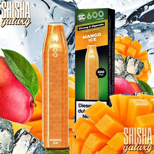 SC 600 SC 600 by VAAL - Mango Ice - Einweg E-Shisha - 600 Züge - Nikotin 17 mg