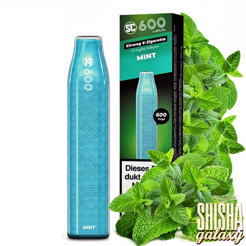 SC 600 SC 600 by VAAL - Mint - Einweg E-Shisha - 600 Züge - Nikotin 17 mg