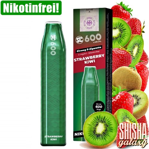 SC 600 Strawberry Kiwi - 600 Züge / Nikotinfrei