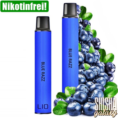 Lio Nano X Lio Nano X - Blue Razz - 10er Packung / Display (Sparset) - Einweg E-Shisha - 600 Züge / Nikotinfrei