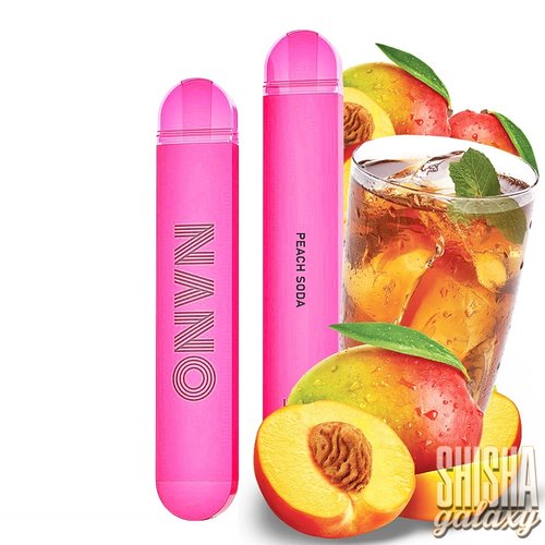 Lio Nano X Lio Nano X - Peach Soda - 10er Packung / Display (Sparset) - Einweg E-Shisha - 600 Züge / Nikotin 20 mg