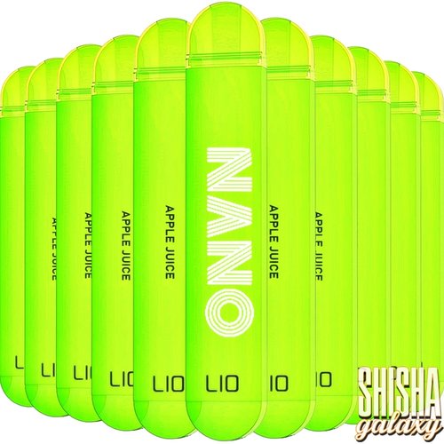 Lio Nano X Apple Juice - 10er Packung / Display - 600 Züge / Nikotin 20 mg