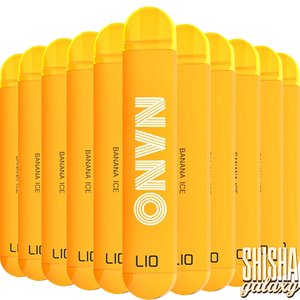 Lio Nano X Banana Ice - 10er Packung / Display - 600 Züge / Nikotin 20 mg