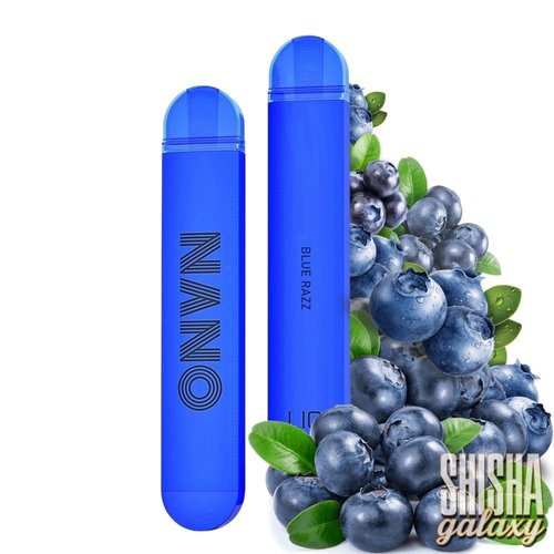 Lio Nano X Lio Nano X - Blue Razz - 10er Packung / Display (Sparset) - Einweg E-Shisha - 600 Züge / Nikotin 20 mg