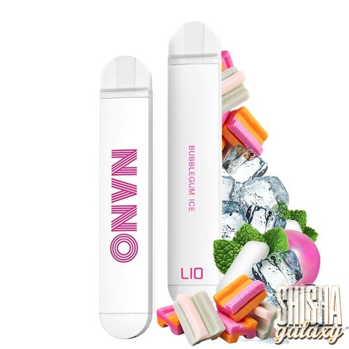 Lio Nano X Lio Nano X - Bubblegum Ice - 10er Packung / Display (Sparset) - Einweg E-Shisha - 600 Züge / Nikotin 20 mg