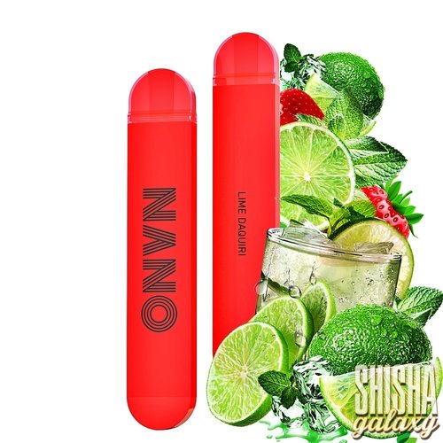 Lio Nano X Lio Nano X - Lime Daquiri - 10er Packung / Display (Sparset) - Einweg E-Shisha - 600 Züge / Nikotin 20 mg