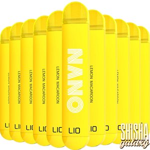 Lio Nano X Lemon Macaroon - 10er Packung / Display - 600 Züge / Nikotin 20 mg