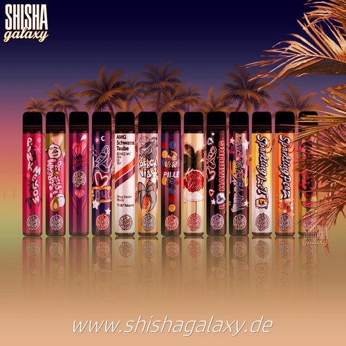 187 Strassenbande 187 Strassenbande - AMG "Schwarze Traube" - 10er Packung / Display (Sparset) - Einweg E-Shisha - 600 Züge / Nikotin 20 mg