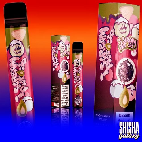 187 Strassenbande 187 Strassenbande - I Scream Pistachio - 10er Packung / Display (Sparset) - Einweg E-Shisha - 600 Züge / Nikotin 20 mg