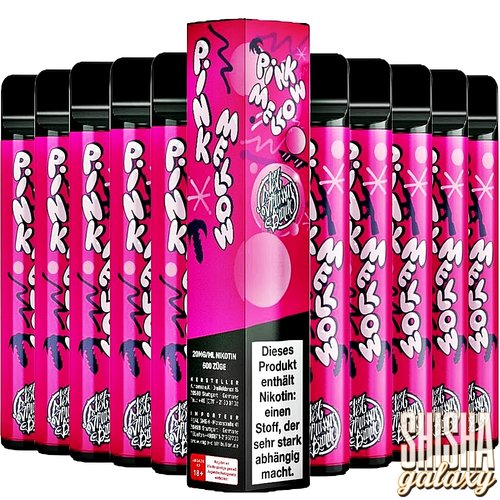 187 Strassenbande 187 Strassenbande - Pink Mellow - 10er Packung / Display (Sparset) - Einweg E-Shisha - 600 Züge / Nikotin 20 mg