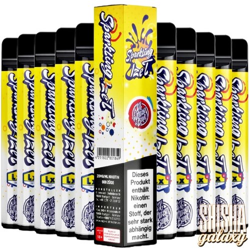 187 Strassenbande 187 Strassenbande - Sparkling Ize T - 10er Packung / Display (Sparset) - Einweg E-Shisha - 600 Züge / Nikotin 20 mg