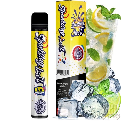 187 Strassenbande 187 Strassenbande - Sparkling Ize T - 10er Packung / Display (Sparset) - Einweg E-Shisha - 600 Züge / Nikotin 20 mg