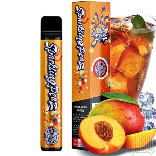 187 Strassenbande 187 Strassenbande - Sparkling Peaz - 10er Packung / Display (Sparset) - Einweg E-Shisha - 600 Züge / Nikotin 20 mg