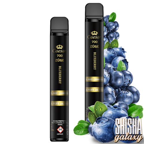 Caesar Caesar - Blueberry - Einweg E-Shisha - 700 Züge / Nikotin 20 mg