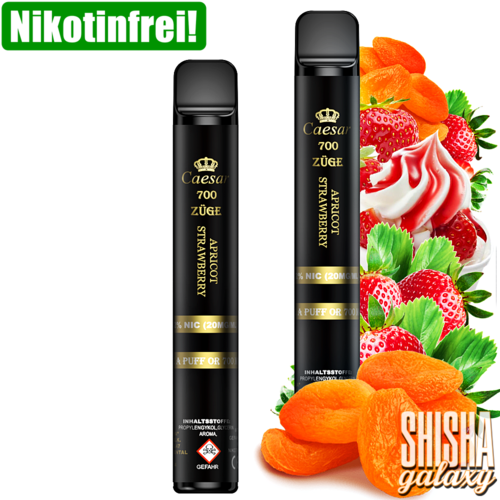 Caesar Apricot Strawberry - 700 Züge / Nikotinfrei