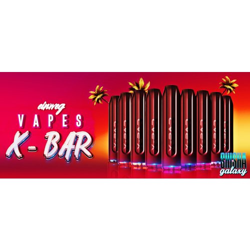 X-Bar X-Bar - Cotton Candy - 10er Packung / Display (Sparset) - Einweg E-Shisha - 650 Züge / Nikotinfrei