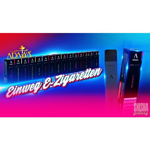 Adalya Adalya Vape - Blue Ice - Einweg E-Shisha - 600 Züge / Nikotin 12 mg