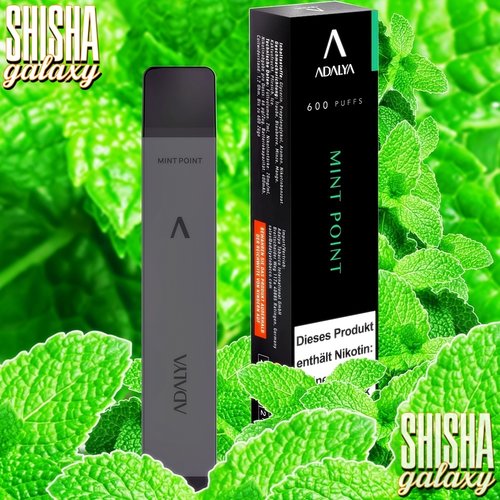 Adalya Adalya Vape - Mint Point - Einweg E-Shisha - 600 Züge / Nikotin 12 mg