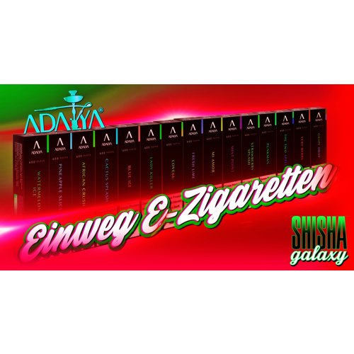 Adalya Adalya Vape - Strawberry Splash - Einweg E-Shisha - 600 Züge / Nikotin 12 mg