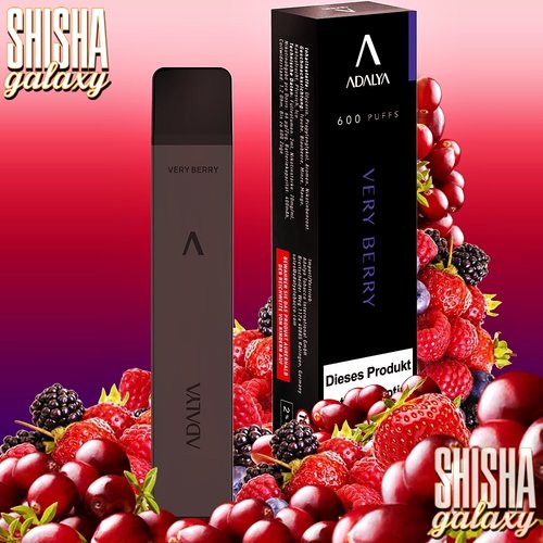 Adalya Adalya Vape - Very Berry - Einweg E-Shisha - 600 Züge / Nikotin 12 mg