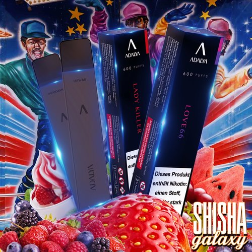 Adalya Adalya Vape - Watermelon Ice - Einweg E-Shisha - 600 Züge / Nikotin 12 mg