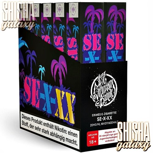 187 Strassenbande 187 Strassenbande - SE-E-XX - 10er Packung / Display (Sparset) - Einweg E-Shisha - 600 Züge / Nikotin 20 mg