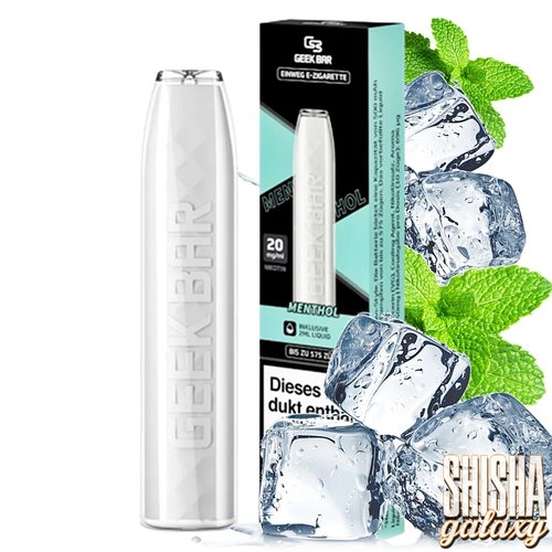 Geek Bar Menthol - 575 Züge / Nikotin 20 mg Geek Bar Menthol - 575 Züge / Nikotin 20 mg