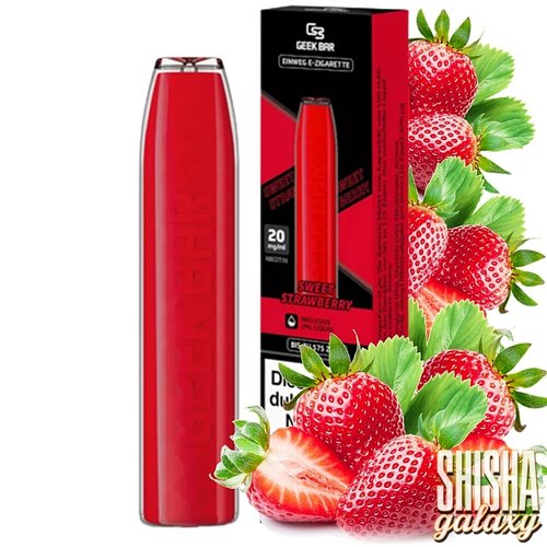 Geek Bar Sweet Strawberry - 575 Züge / Nikotin 20 mg