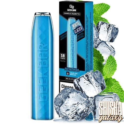 Geek Bar Menthol White Glacier - 575 Züge / Nikotin 18 mg Geek Bar Menthol White Glacier - 575 Züge / Nikotin 18 mg