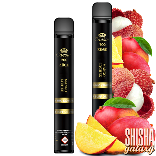 Caesar Caesar - Mango Lychee - Einweg E-Shisha - 700 Züge / Nikotin 20 mg