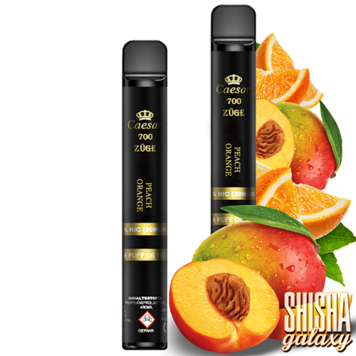 Caesar Caesar - Peach Orange - Einweg E-Shisha - 700 Züge / Nikotin 20 mg