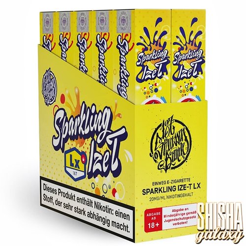 187 Strassenbande 187 Strassenbande - Sparkling Ize T - 10er Packung / Display (Sparset) - Einweg E-Shisha - 600 Züge / Nikotin 20 mg