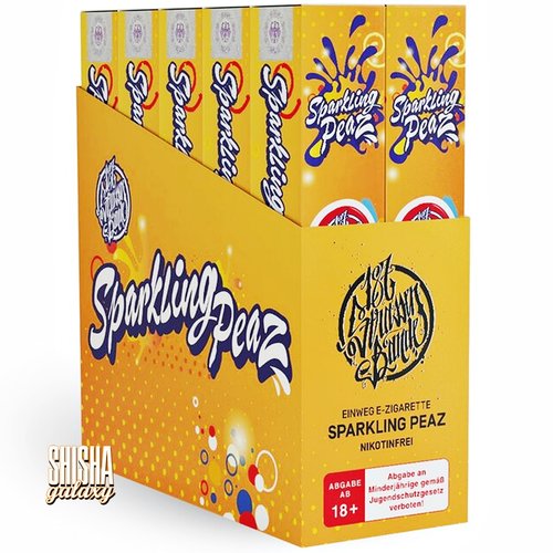 187 Strassenbande 187 Strassenbande - Sparkling Peaz - 10er Packung / Display (Sparset) - Einweg E-Shisha - 600 Züge / Nikotinfrei