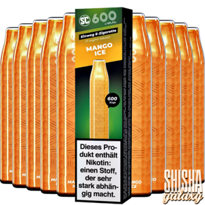 SC 600 Mango Ice - 10er Packung / Display - 600 Züge / Nikotin 17 mg