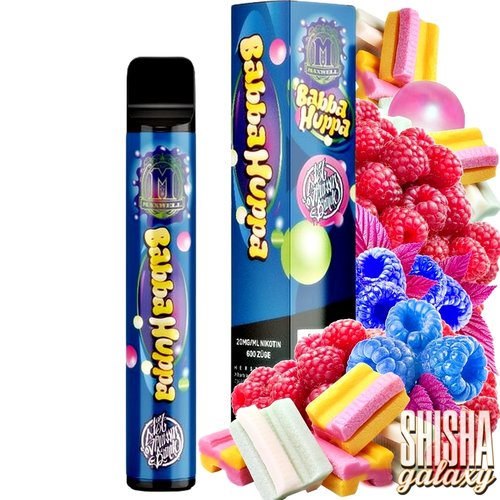 187 Strassenbande 187 Vape - Babba Huppa - 20er Packung / Display (Sparset) - Einweg E-Shisha - 600 Züge / Nikotin 20 mg