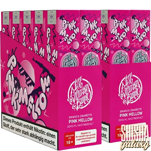 187 Strassenbande 187 Vape - Pink Mellow - 20er Packung / Display (Sparset) - Einweg E-Shisha - 600 Züge / Nikotin 20 mg