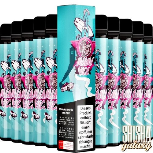 187 Strassenbande 187 Vape - Miami Vice - 20er Packung / Display (Sparset) - Einweg E-Shisha - 600 Züge / Nikotin 20 mg