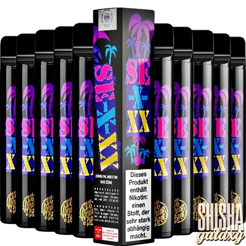 187 Strassenbande 187 Vape - SE-X-XX - 20er Packung / Display (Sparset) - Einweg E-Shisha - 600 Züge / Nikotin 20 mg