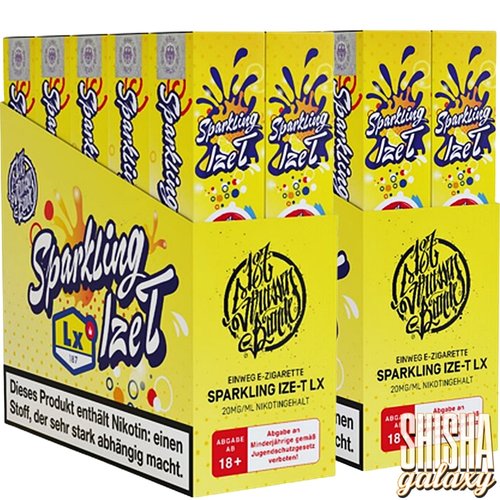 187 Strassenbande 187 Vape - Sparkling Ize T - 20er Packung / Display (Sparset) - Einweg E-Shisha - 600 Züge / Nikotin 20 mg