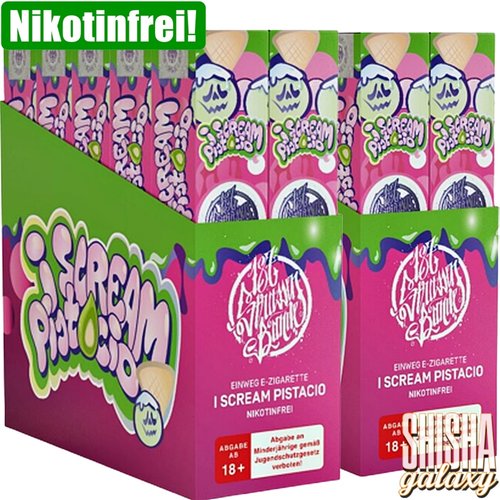 187 Strassenbande 187 Vape - I Scream Pistachio - 20er Packung / Display (Sparset) - Einweg E-Shisha - 600 Züge / Nikotinfrei