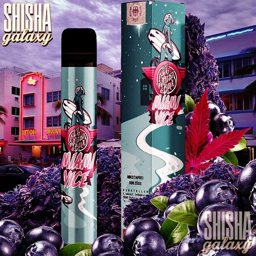 187 Strassenbande 187 Vape - Miami Vice - 20er Packung / Display (Sparset) - Einweg E-Shisha - 600 Züge / Nikotinfrei