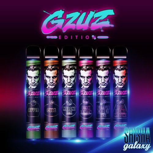 GZUZ Gzuz Vape - Red Light Meloni - 10er Packung / Display (Sparset) - Einweg E-Shisha - 700 Züge - Nikotin 20 mg